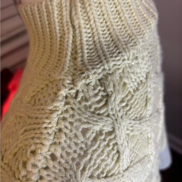 Princess Polly Pastel Colorblock Cable Knit Cropped Sweater S/M Y2K - Picture 6 of 8